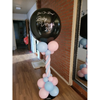 Gender reveal ballonpilaar met prikballon 